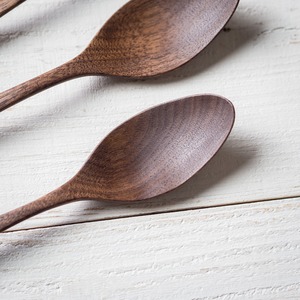 ウォールナット材 ディナースプーン（カレースプーン・木の匙・木製カトラリー）／Canaria Wood Works