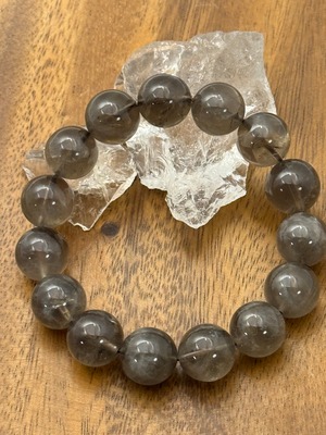 優しい色合い　カフェオレスモーキークォーツ　14mm　026