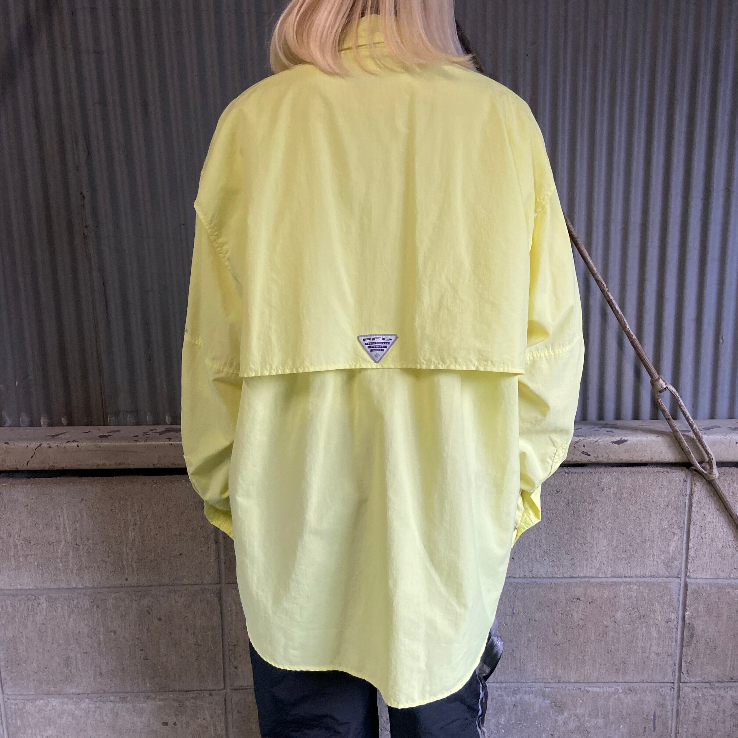 Columbia コロンビア 長袖 フィッシングシャツ OMNI-SHADE メンズL
