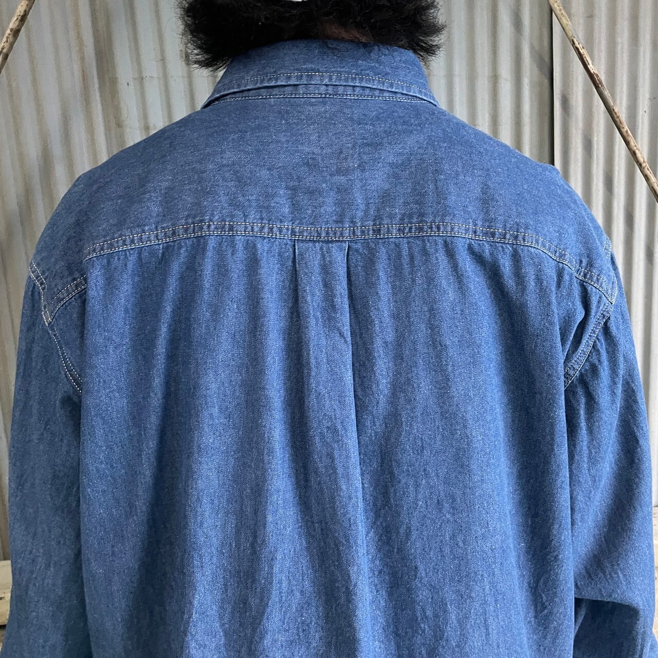 ビッグサイズ Dickies ディッキーズ 長袖 デニムシャツ メンズ3XL相当