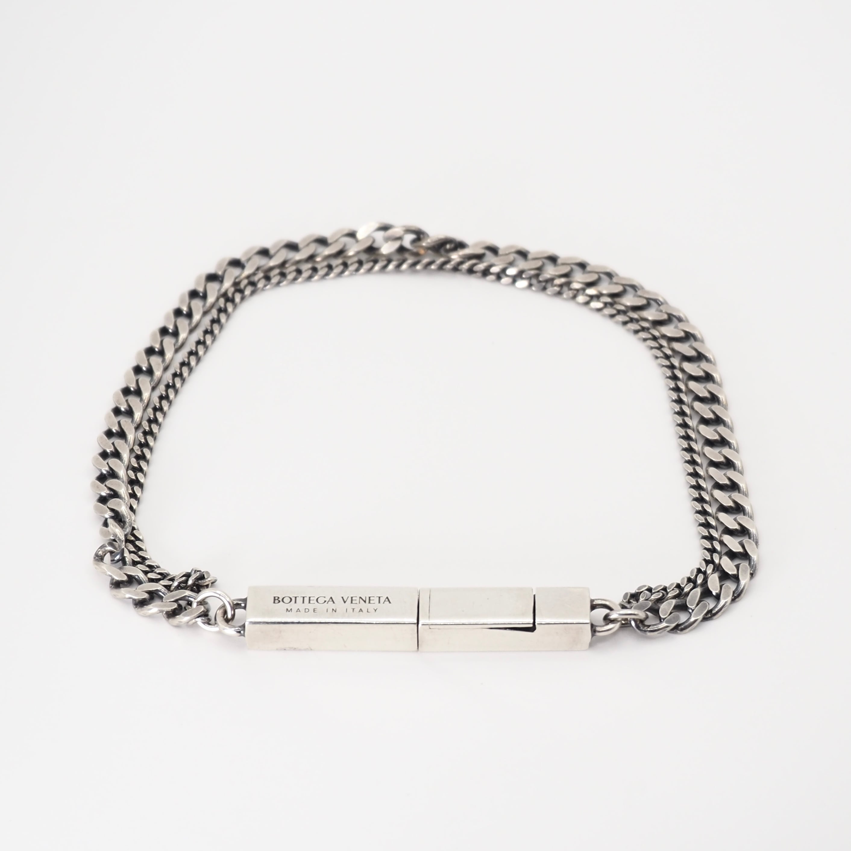 BOTTEGA VENETA ダブル喜平チェーンブレスレット シルバー925 ボッテガ