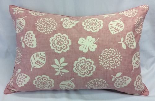 まくらカバーコットン100% 43×63cm カメリア ピンク