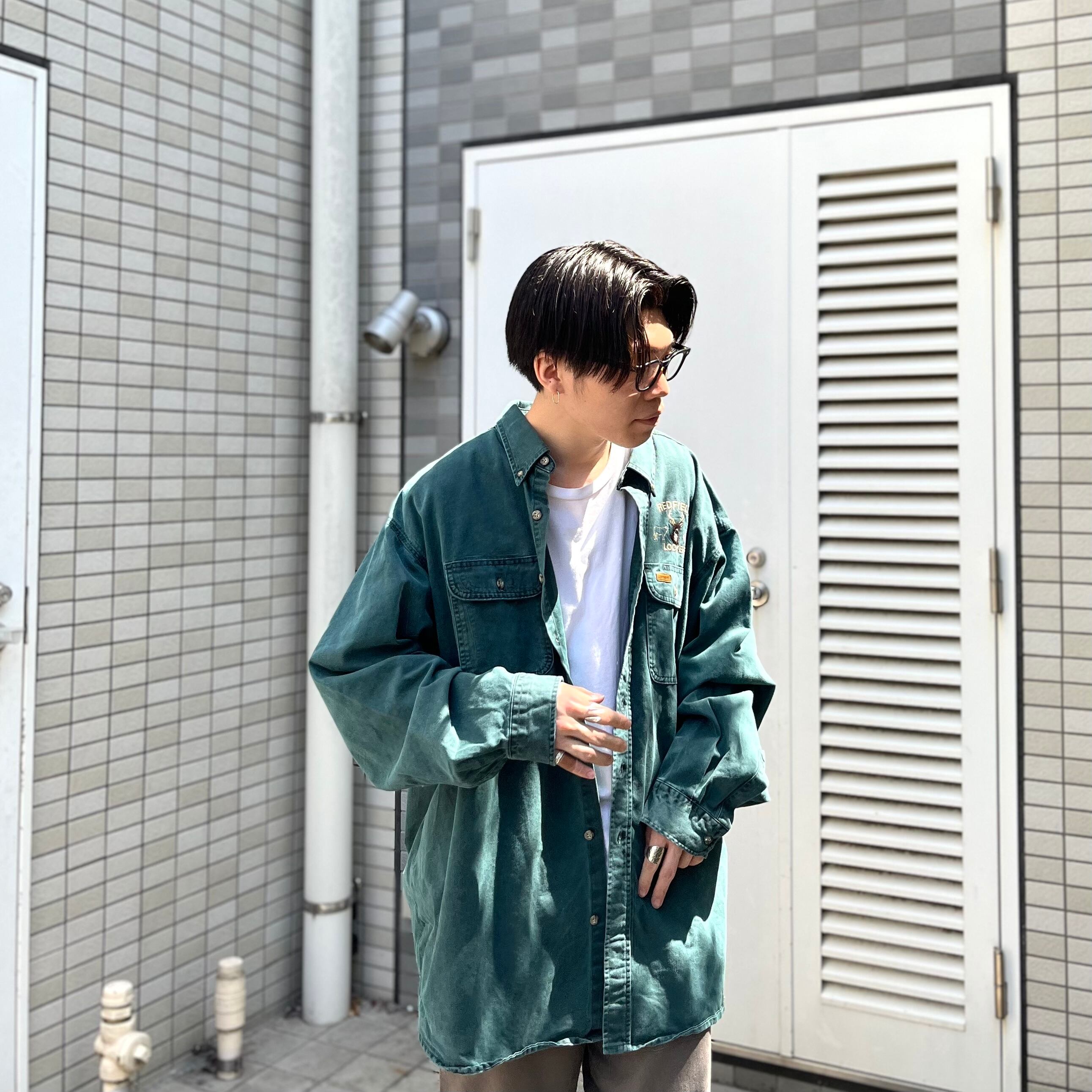 90年代 size：2XL程度【 Carhartt 】カーハート 長袖コットンシャツ ...