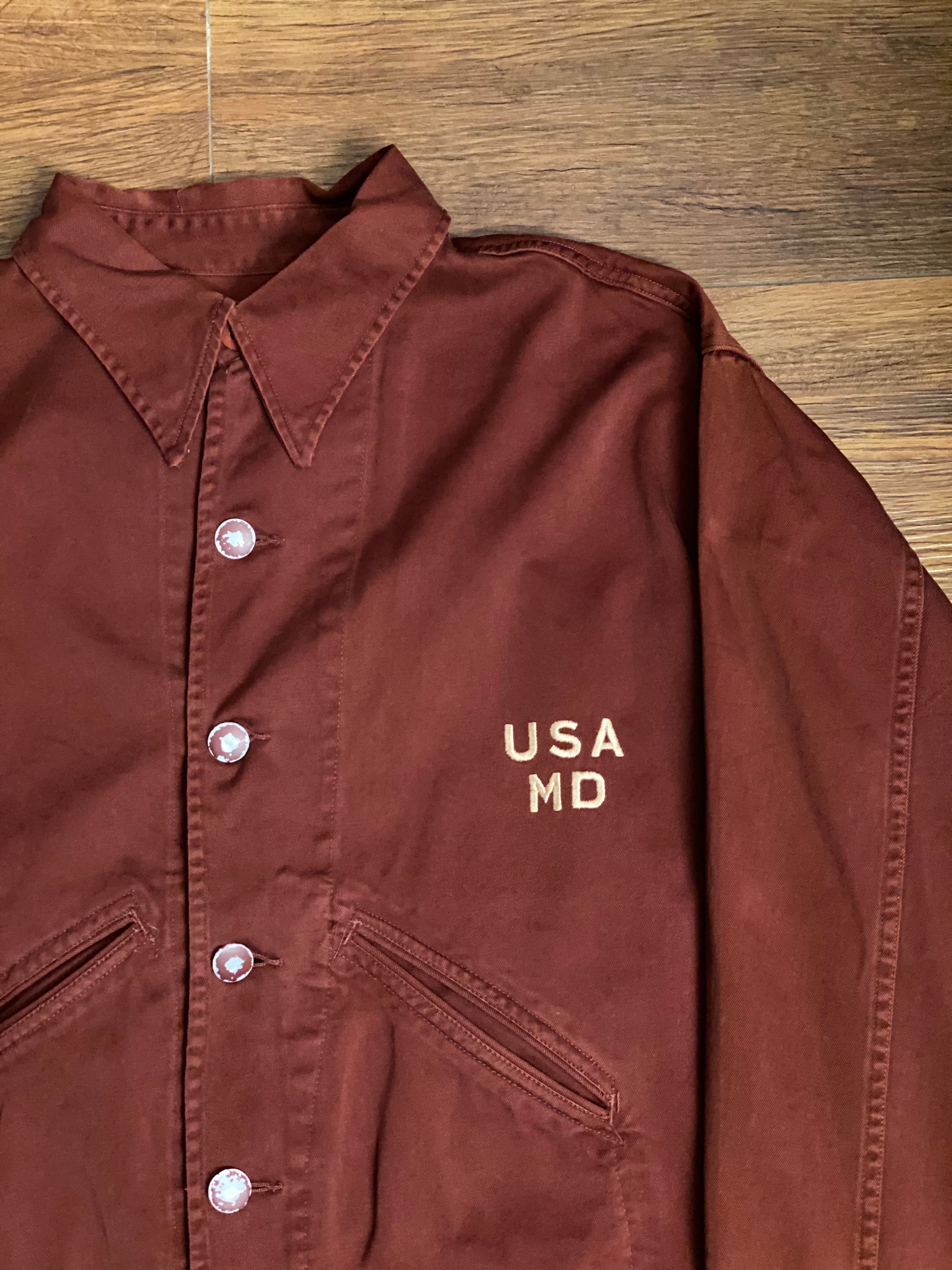 vintage 's US ARMY medical jacket   vintage clothing twoface