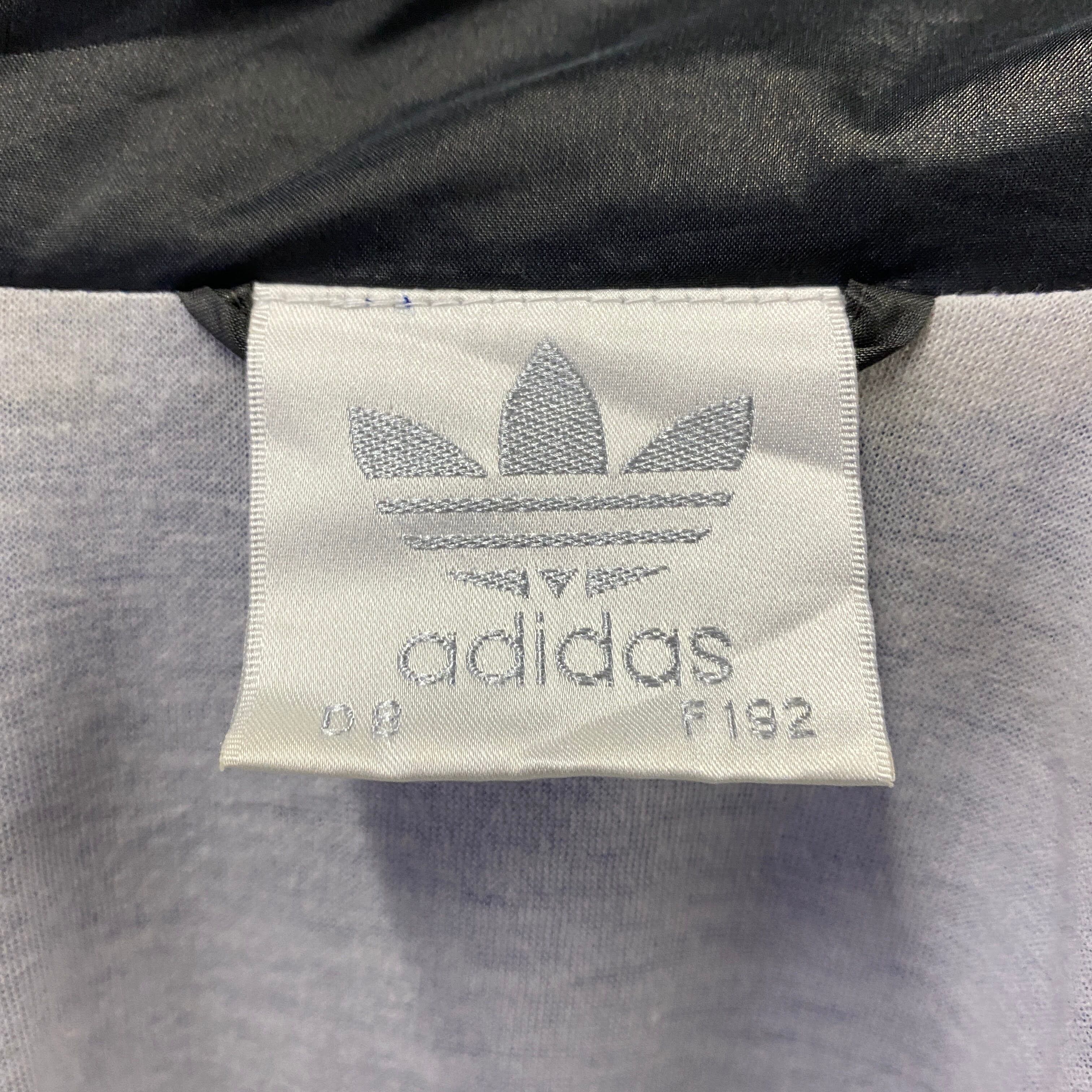80〜90年代 adidas ロゴ刺繍 アディダス 切替 ナイロンジャケット