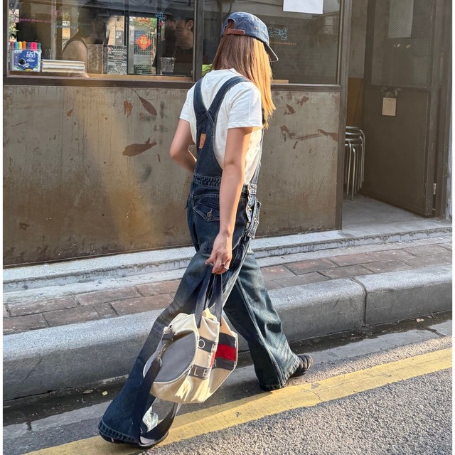 ヴィンテージウォッシュデニムサロペット   R00812