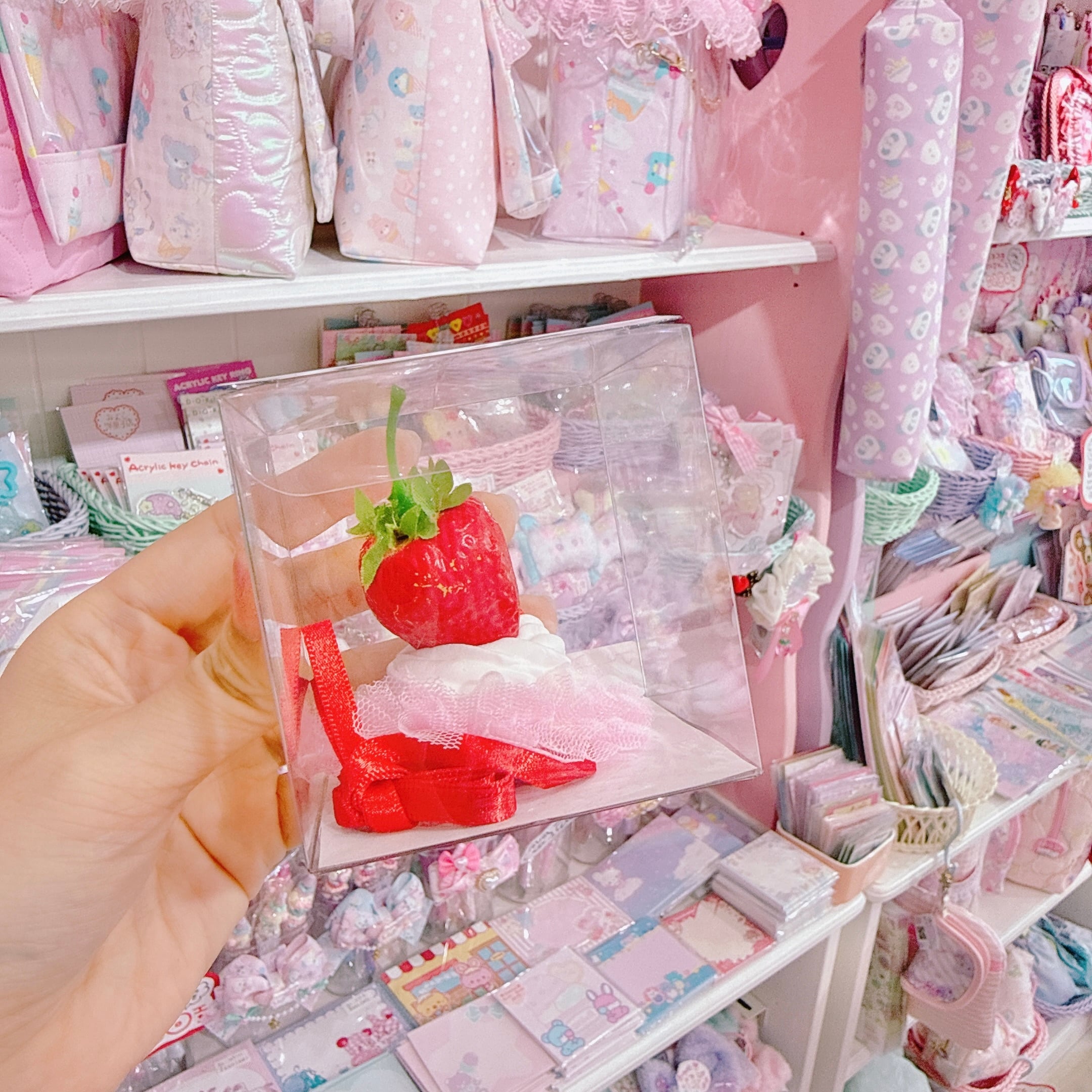 【J2】16-36ぬいぐるみ用ホイップストロベリーヘッドドレス