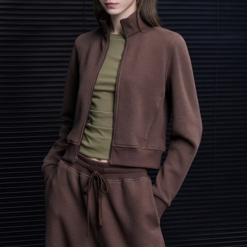 スタンドカラージップアップトップス ・21032