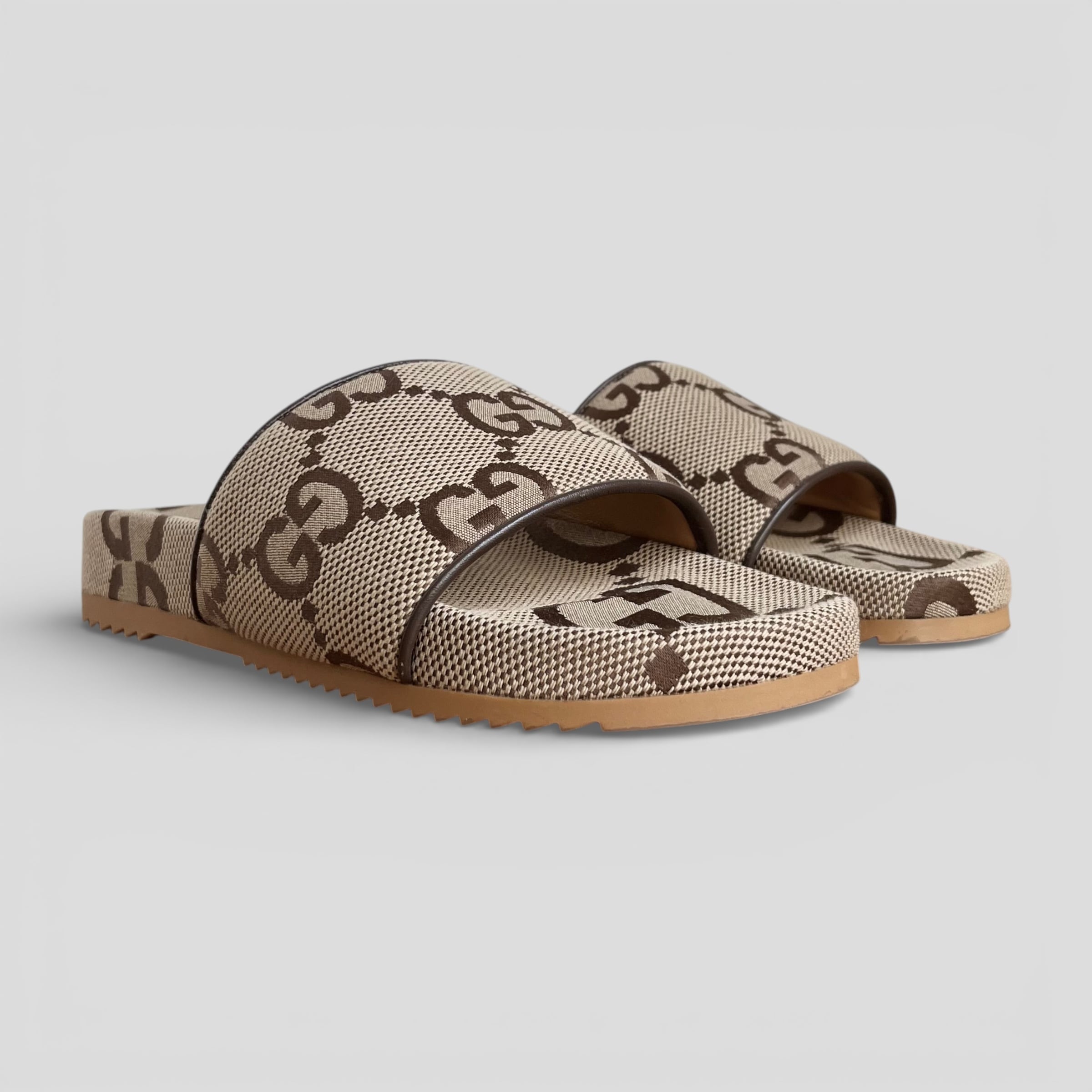 【新品未使用】グッチ　ジャンボGGキャンバス スライドサンダル 624695 GUCCI グッチ ジャンボGG キャンバス スライド サンダル 7 26cm 624695