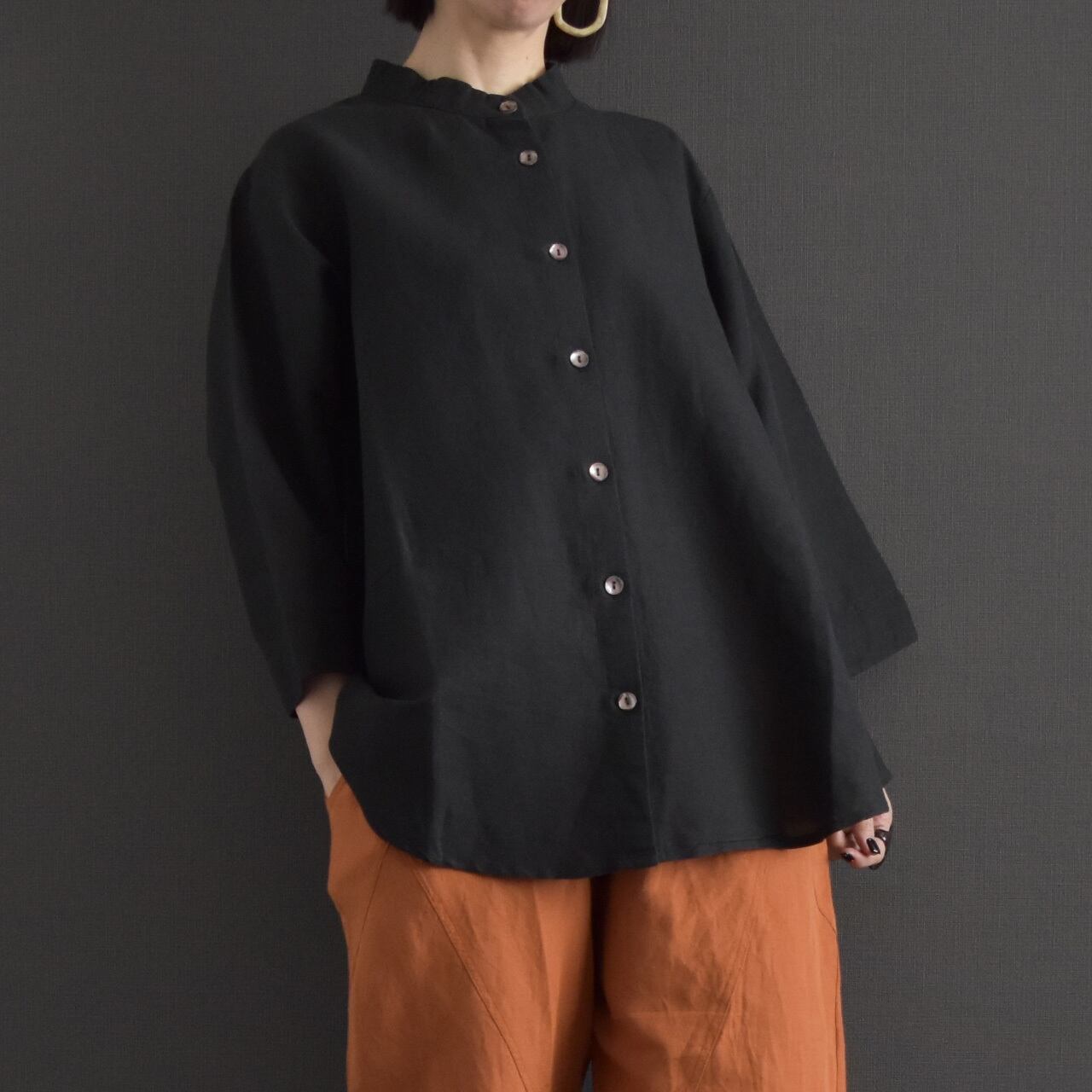 リネンコットン前開きブラウス 26B06040 2026夏 | aire｜ケトレード