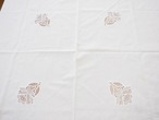 4つの花　テーブルクロス（穴・シミあり） 画像8