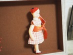 おしゃれガール　ベレー帽とギンガムワンピース　JAPANセルロイド 画像10