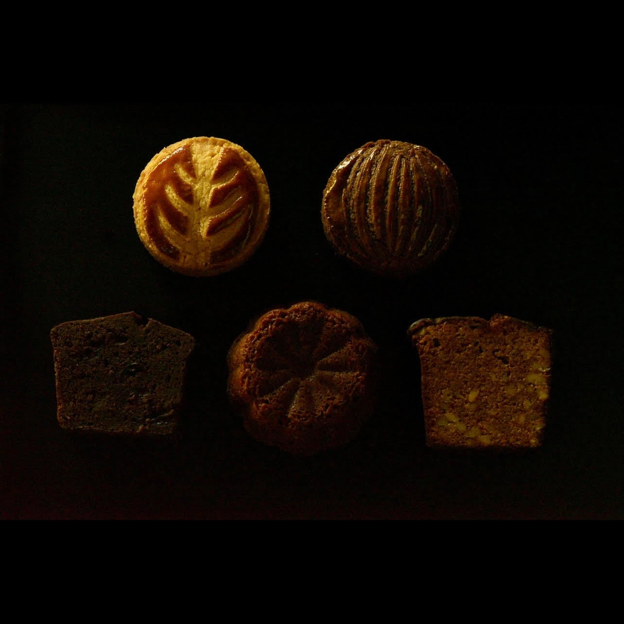 雨の中の新芽<5種の焼菓子>