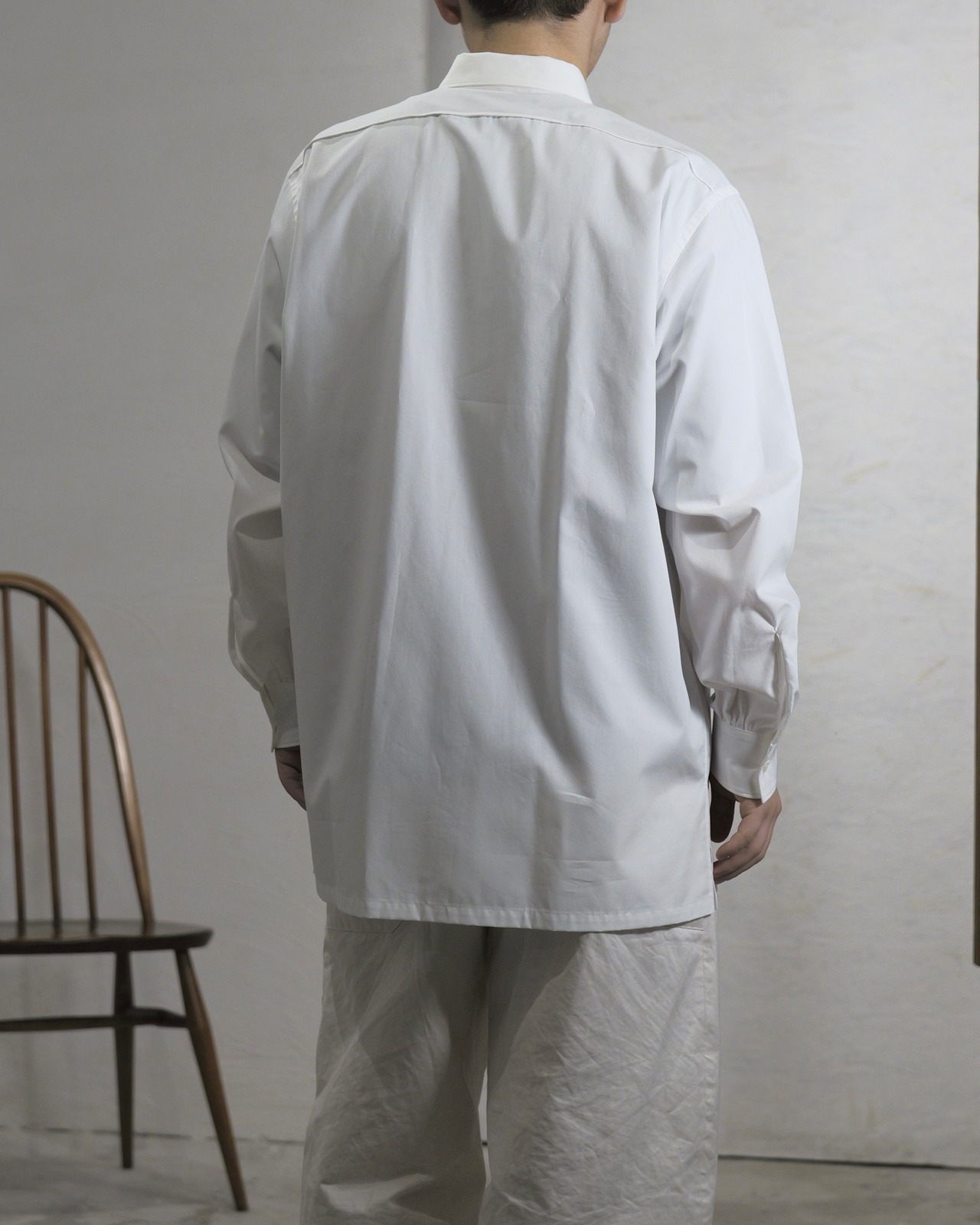 METHO メソ - Single yoke shirt シングルヨークシャツ / White ホワイト / l unisex ユニセックス