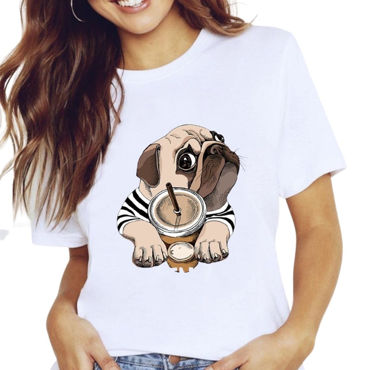 pug in shirt