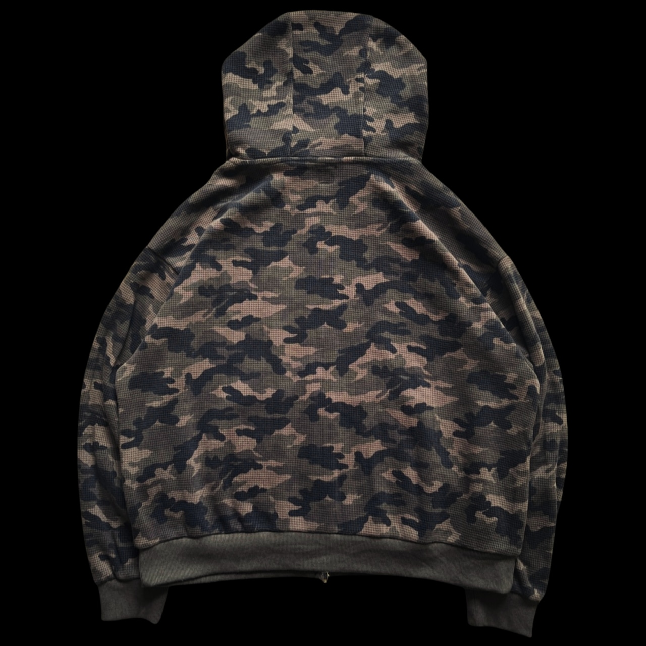 ESSENTIAL LOGO THERMAL ZIP HOODIE