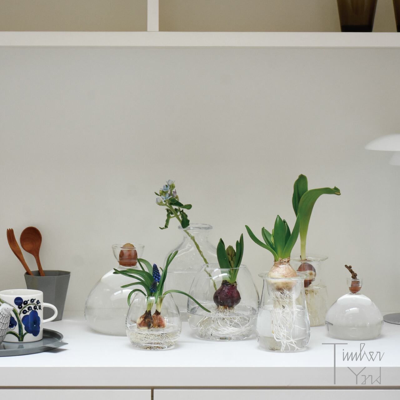 在庫限り】ACORN VASE / クリア / Ø100×H100mm / ILEX STUDIO（アイ
