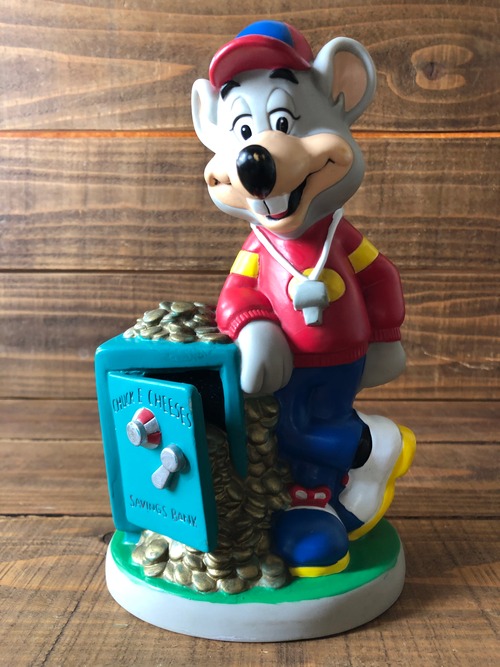 Chuck E Cheese's Coin Bank/ チャッキーチーズ Pizza コインバンク 貯金箱 キャラクター