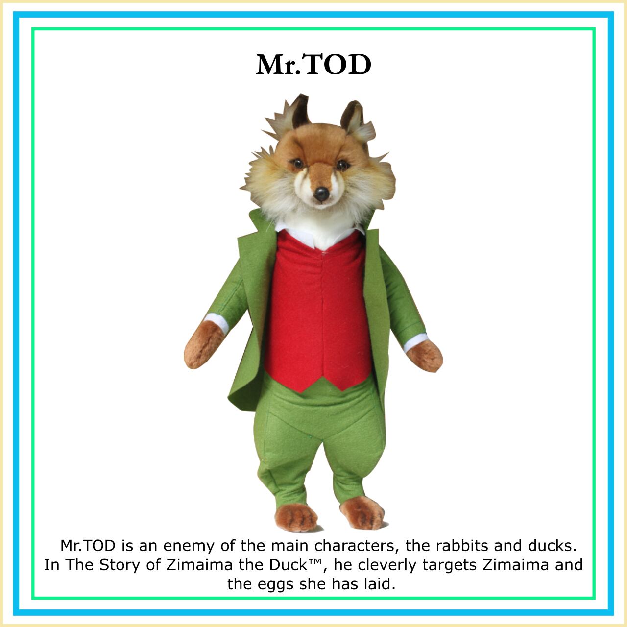 PETER RUBBIT×HANSA きつねどん【Mr,tod】