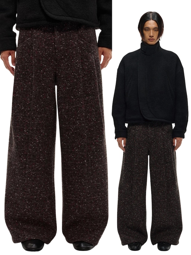 JCAESAR STUDIO Heavy Tweed Wide Trousers