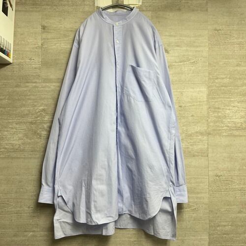 COMOLI コモリ バンドカラーシャツ（navy）Size2