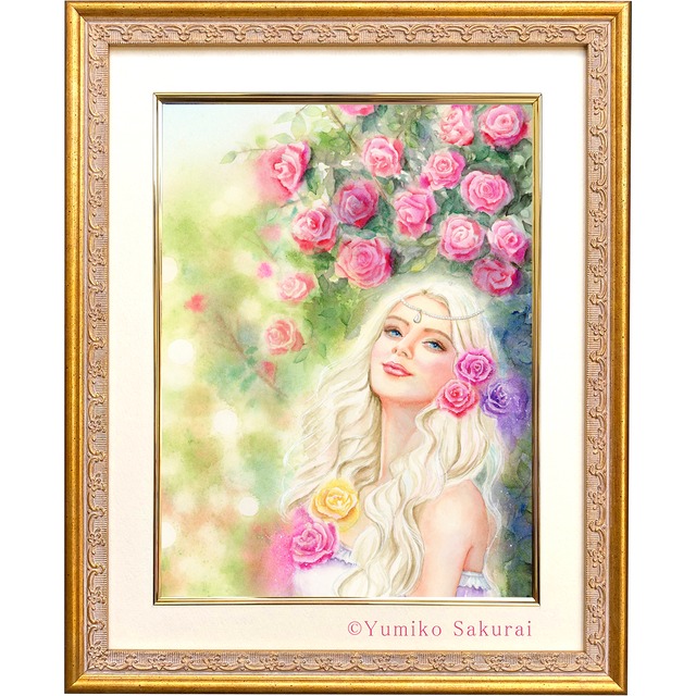 女神様の絵　『 女神アフロディーテ 』複製画　