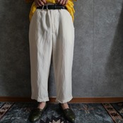 90s Ralph lauren silk×linen cropped pants