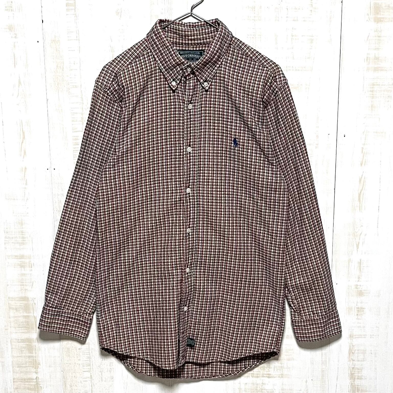 size M】POLO COUNTRY ポロカントリー ポロカン ラルフローレン 長袖 ...