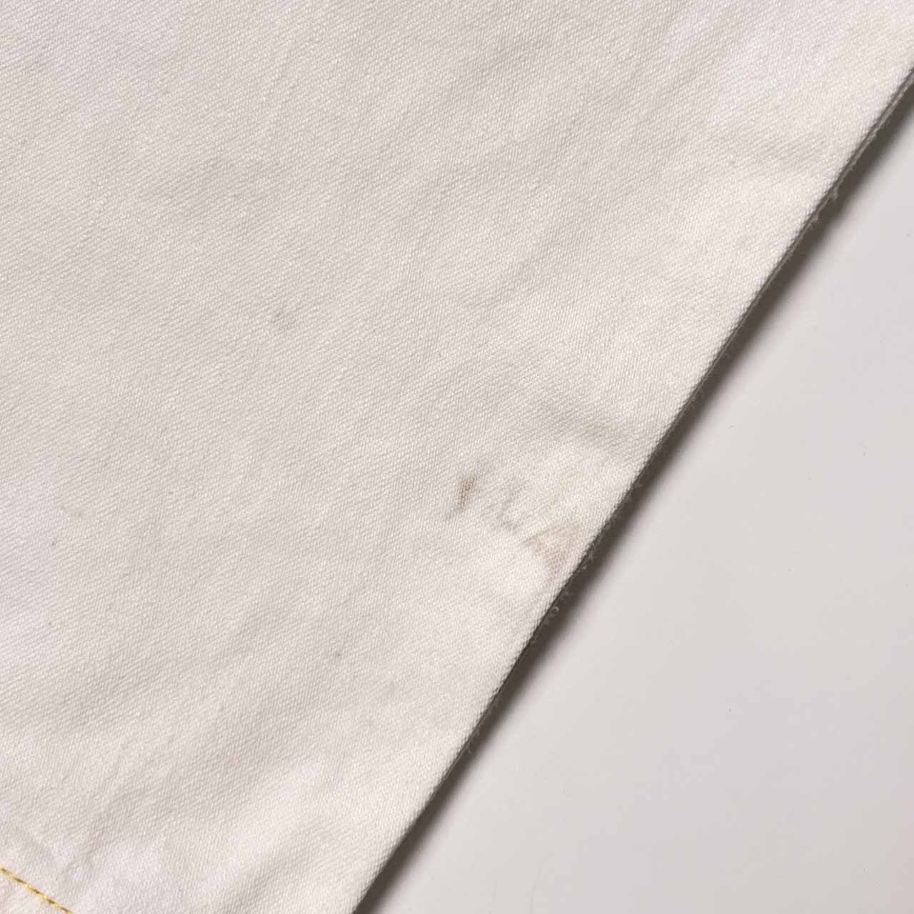 R.NEWBOLD アールニューボールド 革ラベル デニムパンツ カラーパンツ L/ホワイト メンズ