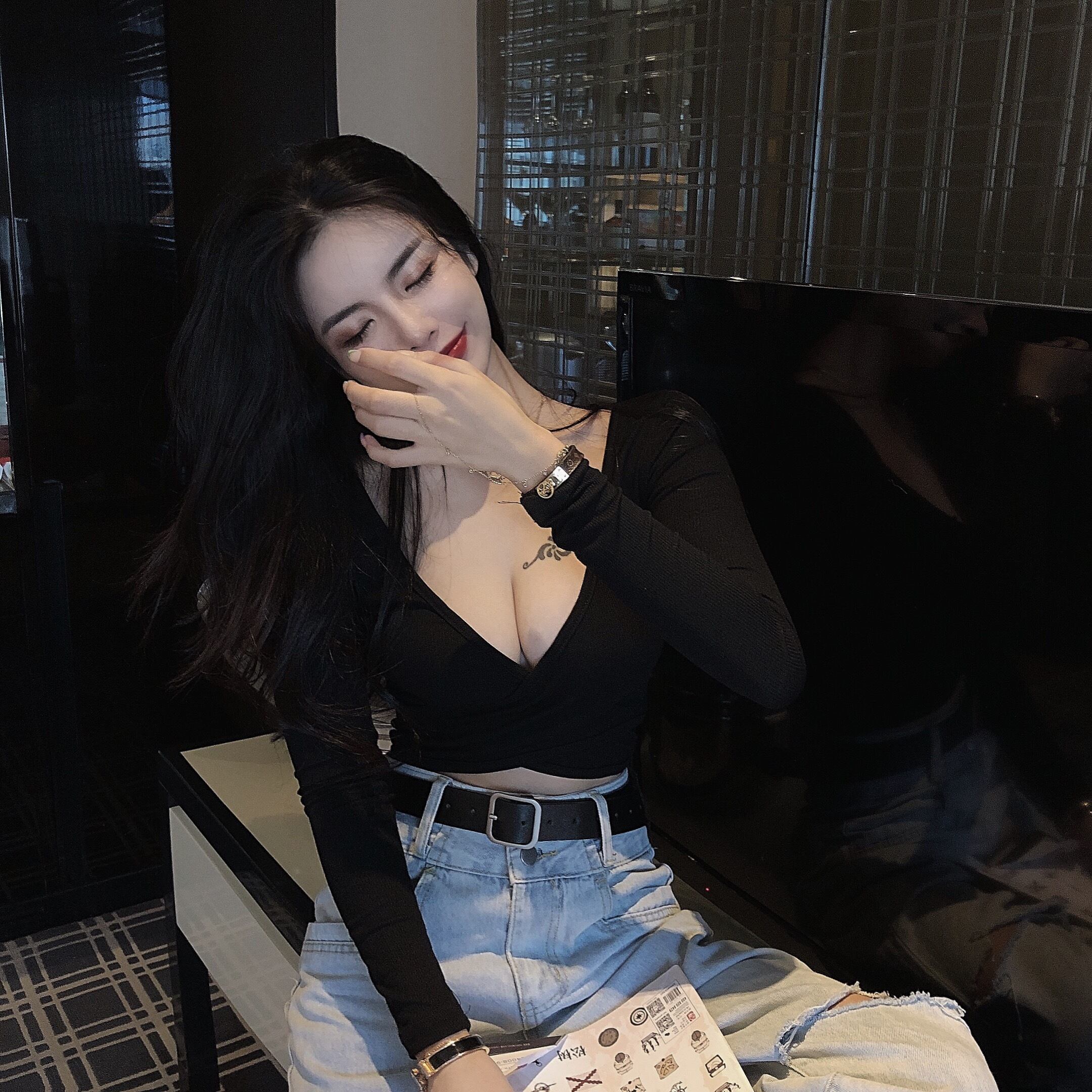 ベーシックトップス ロング Tシャツ ガールズファッション50999445536