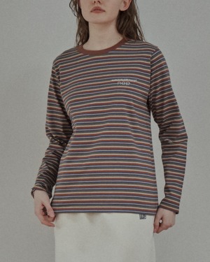 【nap】Comfy Horizonal Stripe Long Sleeve / ナップ　コンフィーホライゾナルストライプロングスリーブ