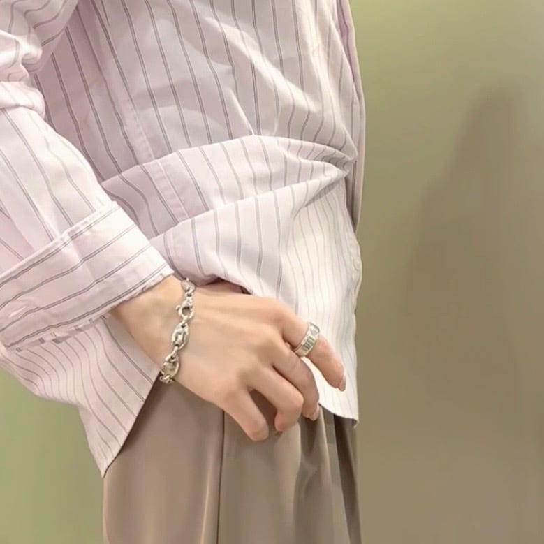 TIFFANY&CO. 】2368 ぷっくりペブルリンク オーバルリンク