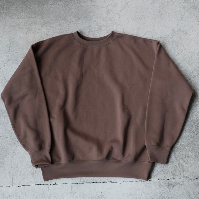 AURALEE BAGGY POLYESTER SWEAT "BIG SIZE"