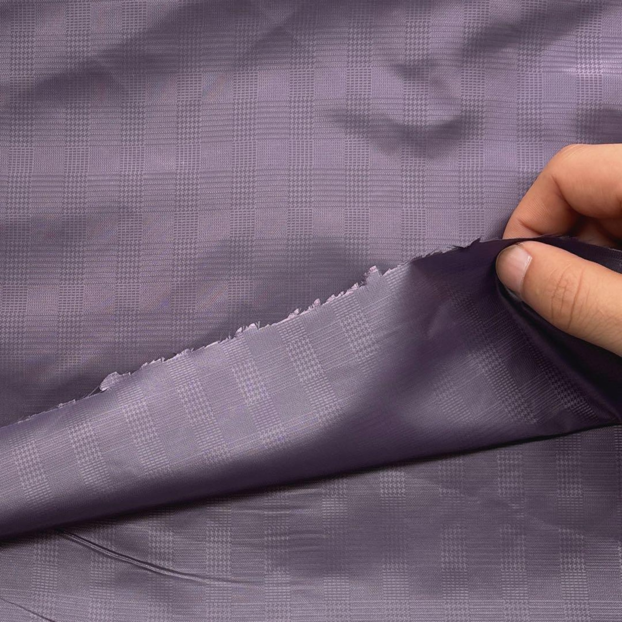 TB690◆2m◆ラスト1点!◆S◆アパレルブランド◆訳あり◆グレンチェックサテン生地