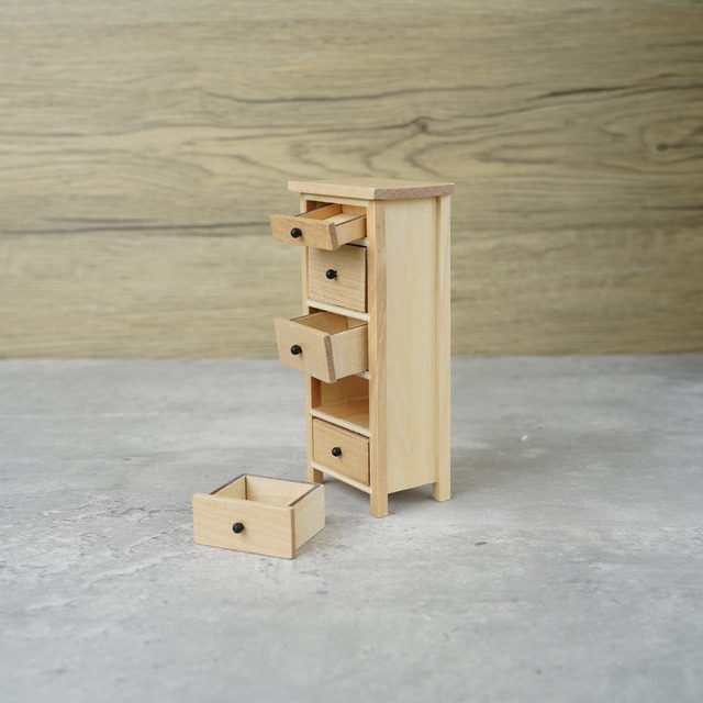 020-30009　ミニチュア家具　cabinet&shelf　ハイチェスト