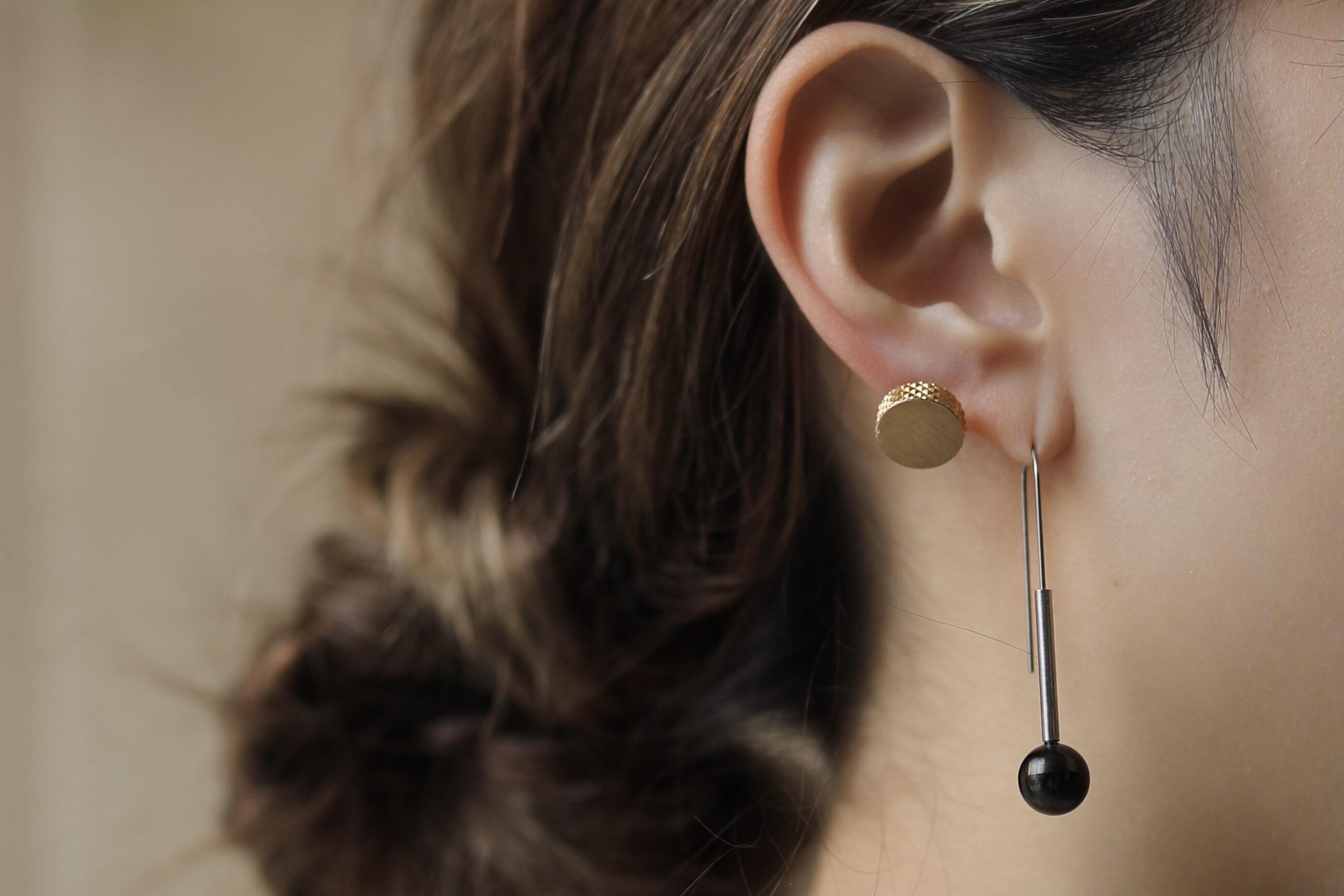 ピアス　No.5018 Tazoe (タゾエ) Small Factory Ring pierce ピアス【short】片耳販売