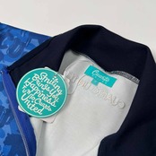 タグ付き 未使用品 CUARTO UNITED クアルトユナイテッド ゴルフ ハイネック ハーフジップ ストレッチ トレーナー サイズ M /スポーツ/ネイビー/ブルー