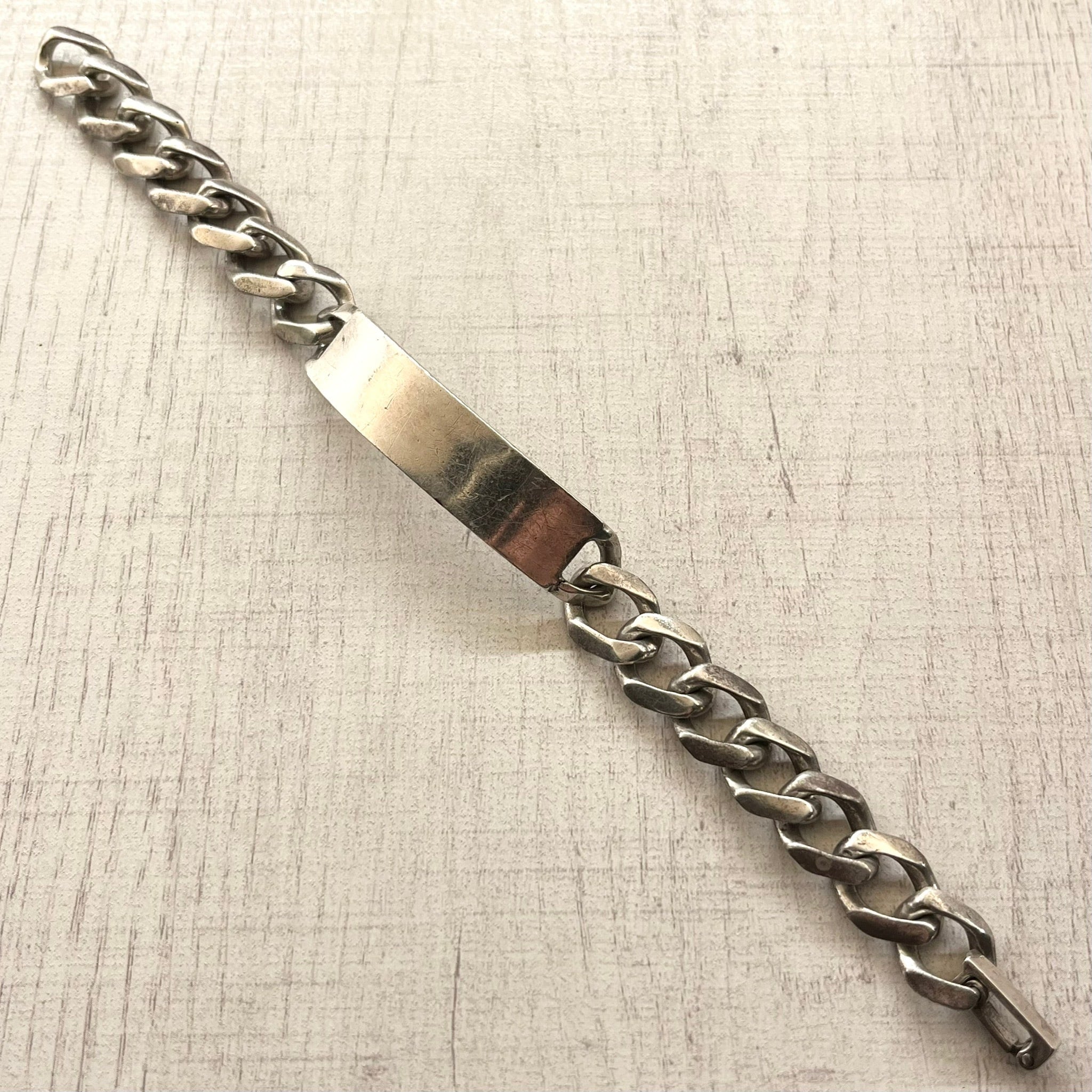 CLASSIC CURB CHAIN ID BRACELET -SILVER925- IDブレスレット