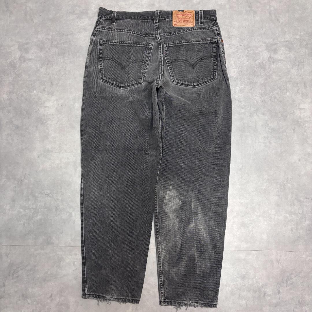 0 90s USA製 Levi W38 ブラックデニム公式 【Levi\'s / リーバイス】560 USA製　ブラックデニム