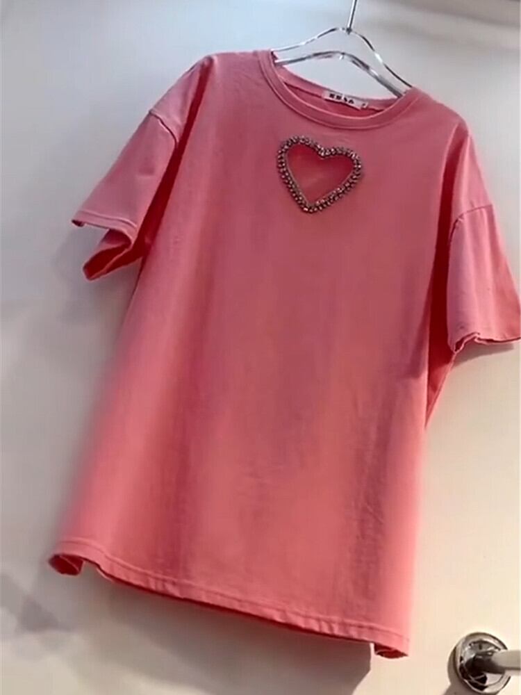 Tシャツ シャツ スプリングサマートップス ルーズ 大きめサイズ 春物 夏物 ミックスインファッション51448784643