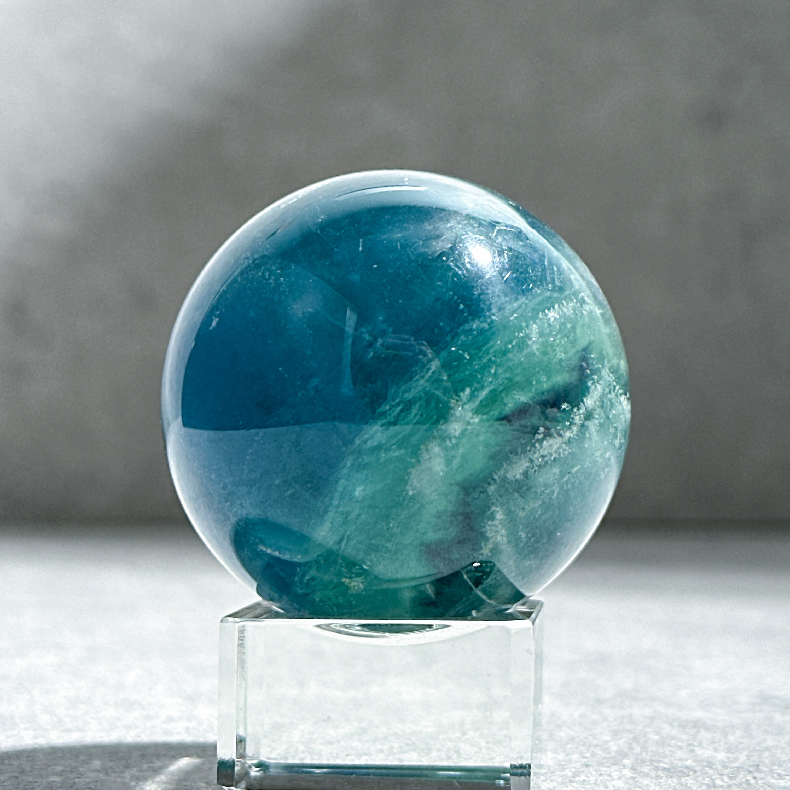 ブルーフローライト スフィア（丸玉）41◇ Blue Fluorite ◇天然石