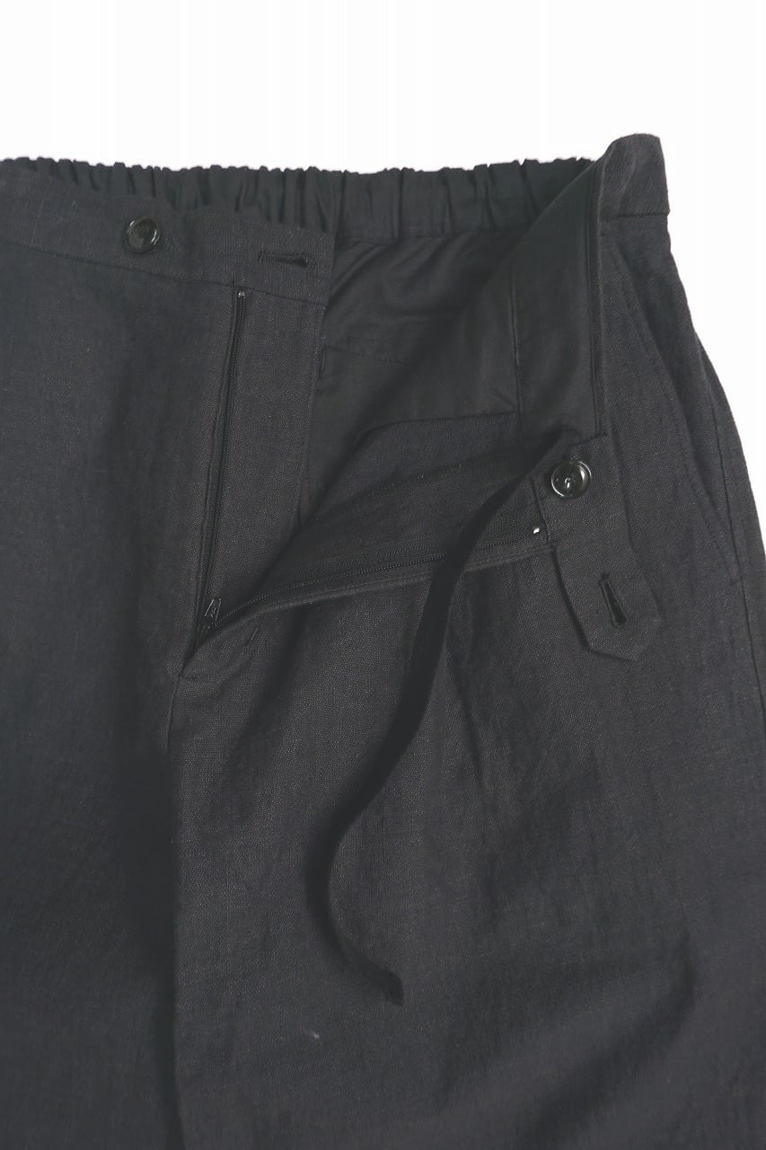 Linen Cotton Herringbone Trousers