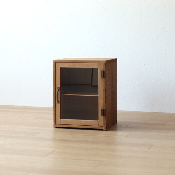 アンティークガラスケースショーケースケビント古家具古道具サビ鉄脚