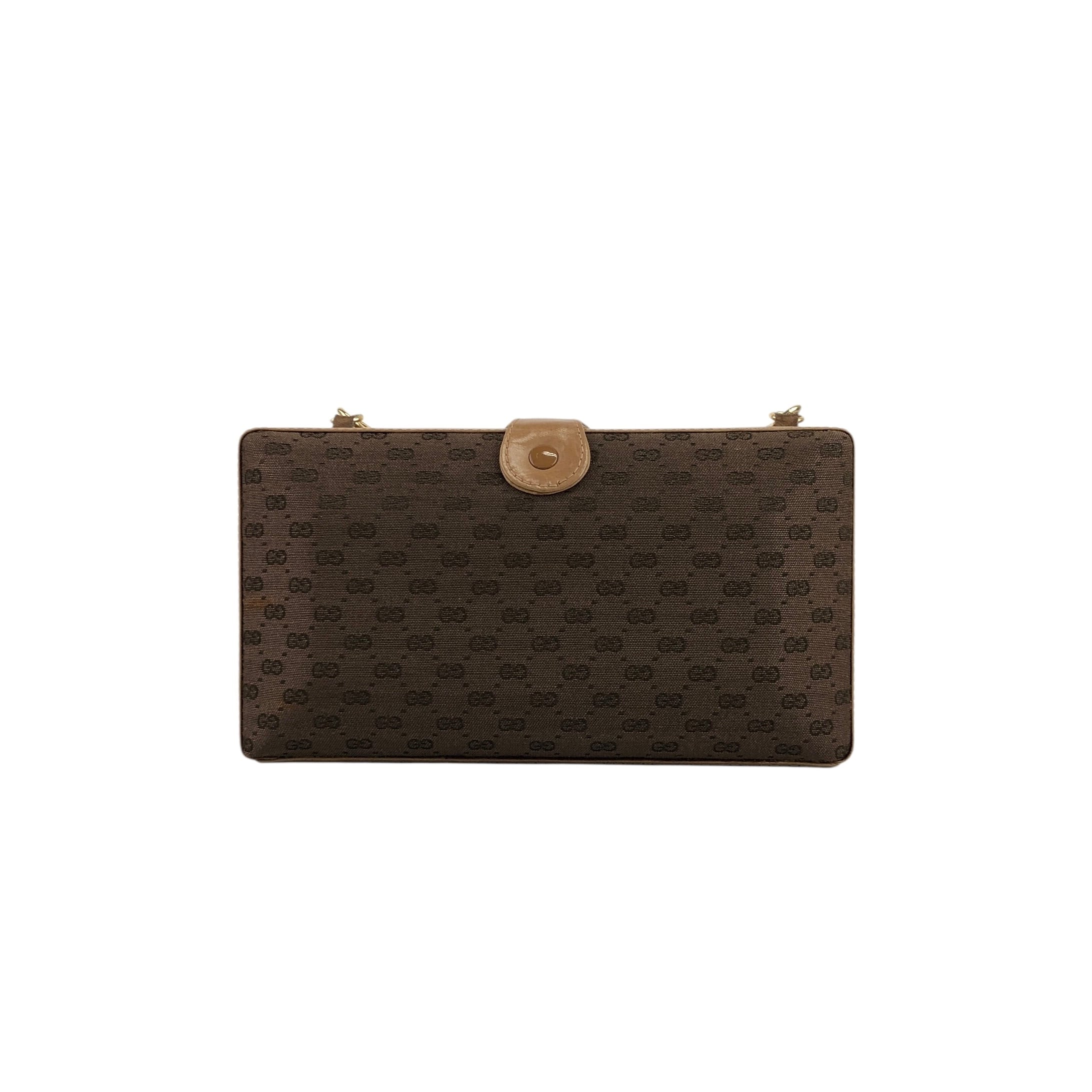 GUCCI グッチ ショルダーバッグ ロゴ入り金具 レザー ネイビー GUCCI 