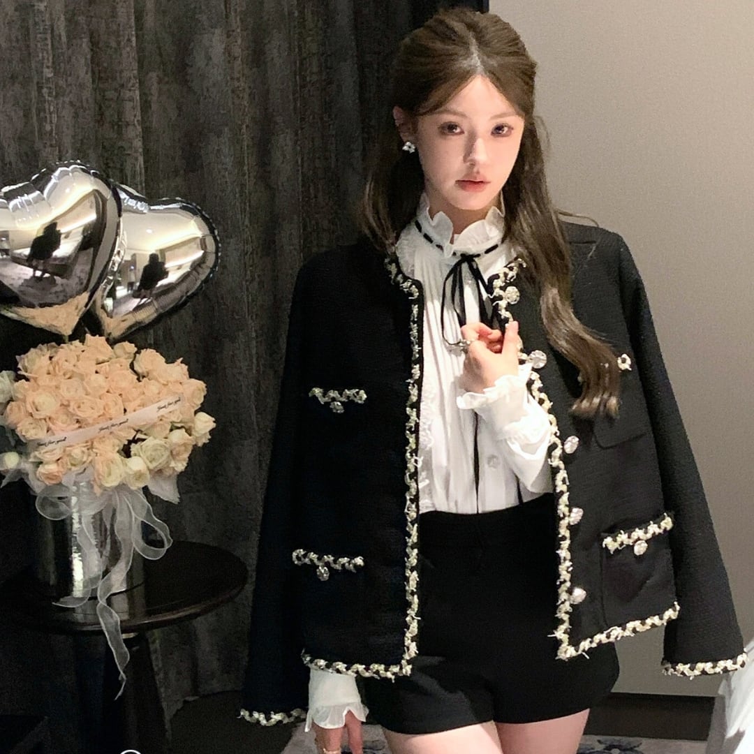 星屑のカーディガン – Starlit Tweed Cardigan ♥A191