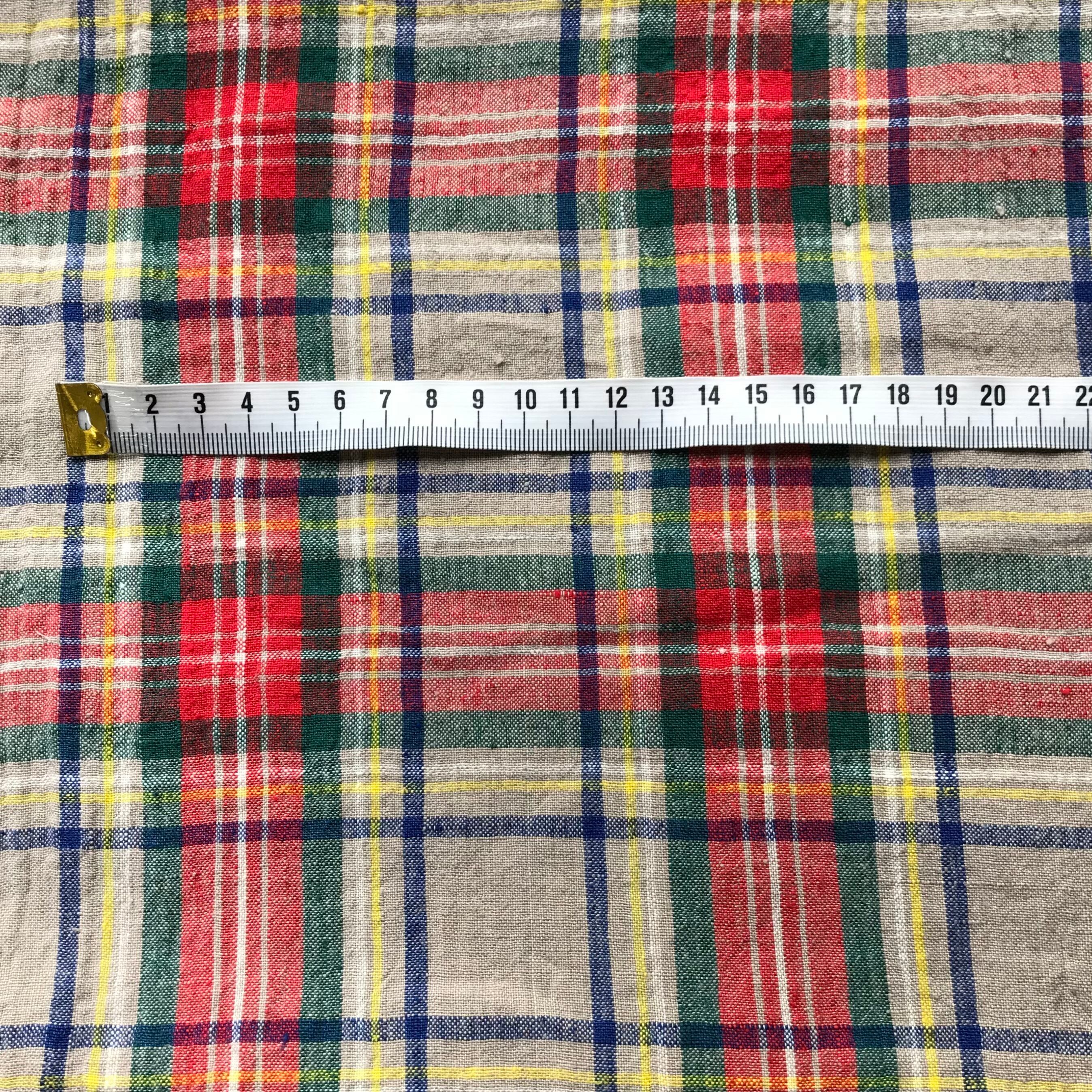 人気デザイナー 先染ワッシャー生地 タータンチェック ７ 50cm Thewalldogs Com