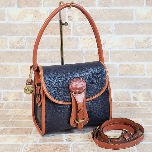 美品 ドゥーニー＆バーク ☆ USA製 レザー 2WAY ミニ ハンドバッグ ショルダーバッグ 自立OK ネイビー DOONEY&BOURKE |  gypsophila powered by BASE