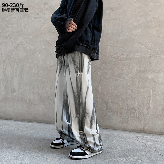 カジュアルパンツ オータムスタイルルーズワイドレッグ 大きめサイズ 秋物 ワイドパンツ ヒップホッププラスサイズ36213255683