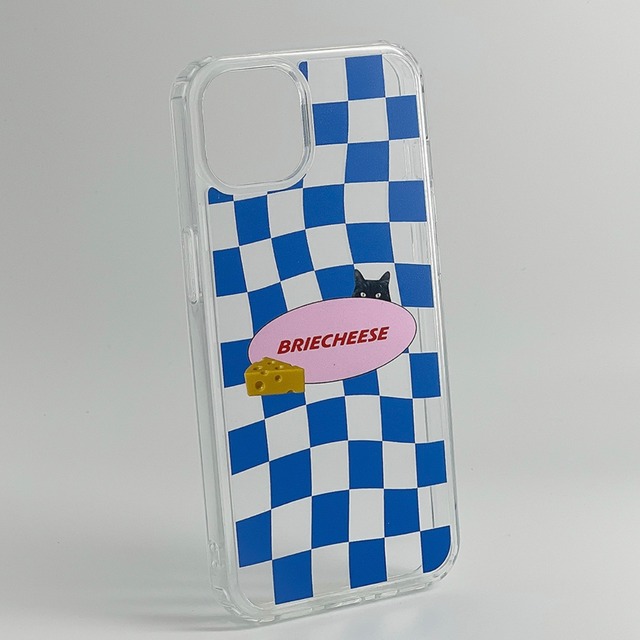 Briecheese] Blue Checkerboard HardJelly 正規品 韓国 ブランド 韓国ファッション 韓国代行 スマホケース |  BONZ (韓国ブランド 代行)
