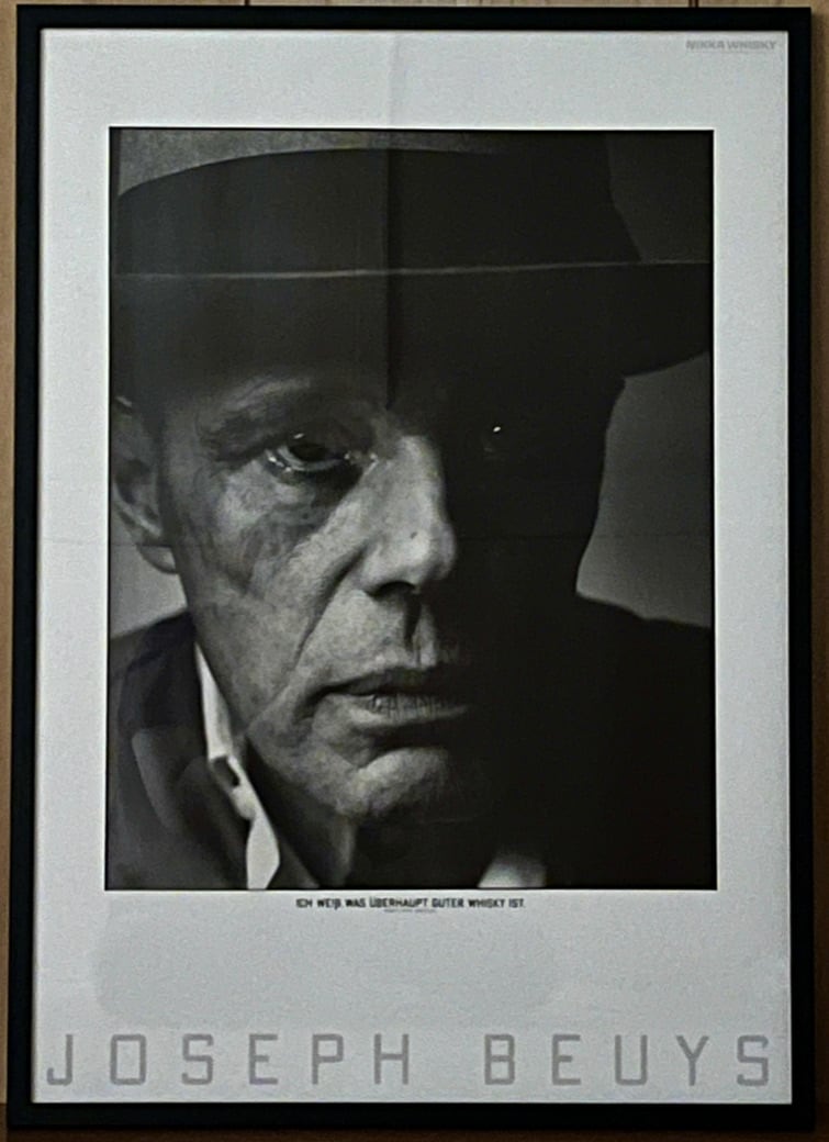【 絶版ポスター 】ヨーゼフ・ボイス Joseph Beuys NIKKA WHISKY　1984　[3100231]